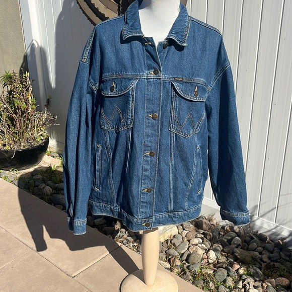 Vintage Yellowstone  Wrangler Oversized Jean Jacket - Picture 3 of 17
